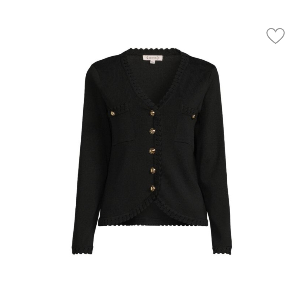 Nwt Nanette Lepore true black jacket with gold button